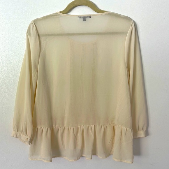 MONTEAU | Women’s Flowy Cream Top Size L - Picture 2 of 6